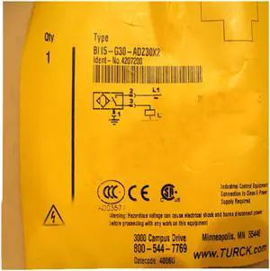 TURCK BI15-G30-ADZ30X2 4207200 Inductive sensor