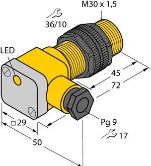 TURCK NI15-P30SK-Y1X 40411  Inductive sensor