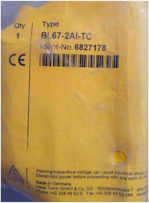 TURCK  BL67-2AI-TC 6827178 BL67 electronic module