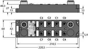 TURCK FDNP-S0808G-WW 6603326 I/O Module for DeviceNet