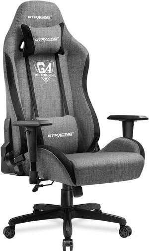 LUCKRACER Gaming Chair with Footrest Computer Office Desk Chair with Leg  Rest High Back Adjustable Swivel Lumbar Support Racing Style E-Sports Gamer  Chairs by GTRACING (Black), Welcome to consult 