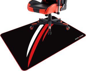 GTRACING Gaming Chair Mat for Hardwood Floor 43 x 35inch Office Computer Gaming Desk Chair Mat for Hard Floor Small Red