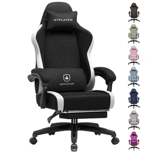 Gaming Chair, Ergonomic Computer Chair with Footrest and Lumbar Support, High Back Recliner Chair 350lbs, Height Adjustable for Home Office Gaming Chair, Ergonomic Computer Chair with Footrest and Lumbar Support, High Back Recliner Chair 350lbs, Height Adjustable for Home Office