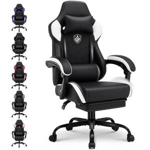 Gaming Chair with Footrest, High Back Computer Chairs for Adults with Linkage Armrest Lumbar Support Heavy Duty 350lbs Ergonomic Swivel PC Game Chair for Office Gaming Chair with Footrest, High Back Computer Chairs for Adults with Linkage Armrest Lumbar Support Heavy Duty 350lbs Ergonomic Swivel PC Game Chair for Office