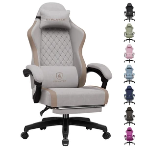 Gaming Chair, Ergonomic Computer Chair with Footrest and Lumbar Support, High Back Recliner Chair 350lbs, Height Adjustable for Home Office Light Brown Gaming Chair, Ergonomic Computer Chair with Footrest and Lumbar Support, High Back Recliner Chair 350lbs, Height Adjustable for Home Office Light Brown