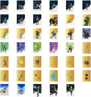 41x Set Mini NFC Cards BOTW TOTK Zelda Tears of the Kingdom Breath of the Wild