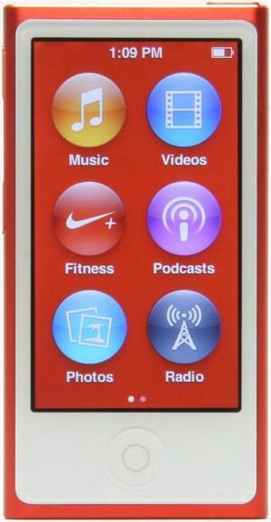 M-Player iPod Nano 7 Generation 16GB, RED Generic Accessories in Plain White Box