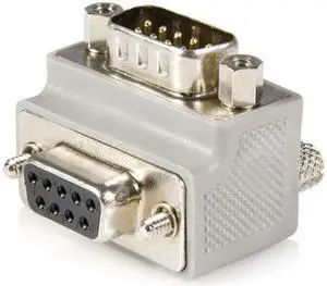 Right Angle DB9 to DB9 Serial Cable Adapter Type 1 - M/F