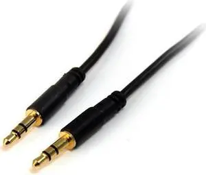 6 ft Slim 3.5mm Stereo Audio Cable - M/M