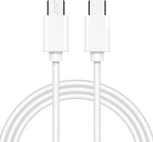 USB C to USB C Cable 3.3ft 2Pack 3A Type C Charge Cord Power Fast Charging Cable For iPad Pro iPhone 15 Pro Max Plus Samsung Galaxy S23 S22 S21 S20 Pixel 8 7 6 Pro 7a 6a LG V60 V50 V40 White