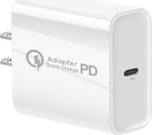 Fast USB C Wall Charger Type C PD Power Adapter Block US Plug For MacBook Pro/Air, iPad Pro, Galaxy S20/S10,Note 20/10,iPhone 15 14 13 12 11 Pro Max,Pixel 8 7 6 Pro White