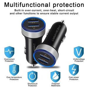Mesmart 50 Piece 2026 Upgrade US USB Car Charger 20 Watt Dual USB-C Car Charger Adapter Fast Charge Cigarette Lighter Adapter for iPhone 17/16/15/14/13/12/Pro Max iPad Samsung Mesmart 50 Piece 2026 Upgrade US USB Car Charger 20 Watt Dual USB-C Car Charger Adapter Fast Charge Cigarette Lighter Adapter for iPhone 17/16/15/14/13/12/Pro Max iPad Samsung