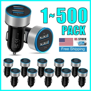 Mesmart 100 Pack 2026 Upgrade US USB Car Charger 18 Watt Dual USB-C Car Charger Adapter Fast Charge Cigarette Lighter Adapter USB Charger Plug LED for iPhone 17/16/15/14/13/12/11/Pro Max iPad Samsung Mesmart 100 Pack 2026 Upgrade US USB Car Charger 18 Watt Dual USB-C Car Charger Adapter Fast Charge Cigarette Lighter Adapter USB Charger Plug LED for iPhone 17/16/15/14/13/12/11/Pro Max iPad Samsung