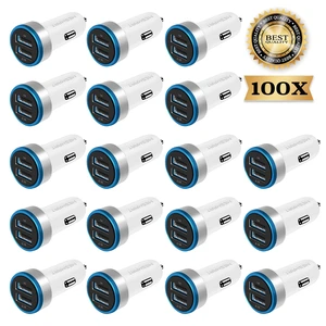 Mesmart 100 Pack 2026 Upgrade US USB Car Charger 18 Watt Dual USB-C Car Charger Adapter Fast Charge Cigarette Lighter Adapter USB Charger Plug LED for iPhone 17/16/15/14/13/12/11/Pro Max iPad Samsung Mesmart 100 Pack 2026 Upgrade US USB Car Charger 18 Watt Dual USB-C Car Charger Adapter Fast Charge Cigarette Lighter Adapter USB Charger Plug LED for iPhone 17/16/15/14/13/12/11/Pro Max iPad Samsung