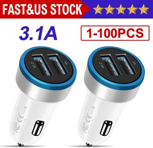Mesmart 20 Pieces 2026 Upgrade US USB Car Charger 18 Watt Dual USB-C Car Charger Adapter Fast Charge Cigarette Lighter Adapter USB Charger Plug LED for iPhone /1716/15/14/13/12/Pro Max iPad Samsung Mesmart 20 Pieces 2026 Upgrade US USB Car Charger 18 Watt Dual USB-C Car Charger Adapter Fast Charge Cigarette Lighter Adapter USB Charger Plug LED for iPhone /1716/15/14/13/12/Pro Max iPad Samsung