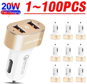 3Pack Limited Stock!Dual USB C Car Charger Gold Fast Charging Phone Charger 2 Port Charger QC3.0 Fast Charging Cigarette Lighter Adapter for Cell Phones 3Pack Limited Stock!Dual USB C Car Charger Gold Fast Charging Phone Charger 2 Port Charger QC3.0 Fast Charging Cigarette Lighter Adapter for Cell Phones