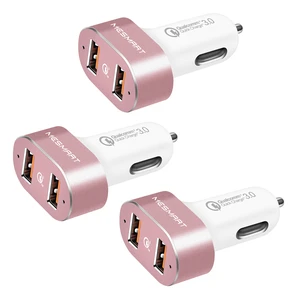 3Pack Limited Inventory! Dual USB C car charger pink fast charger 2-port charger QC3.0 fast charging lighter phone adapter 3Pack Limited Inventory! Dual USB C car charger pink fast charger 2-port charger QC3.0 fast charging lighter phone adapter