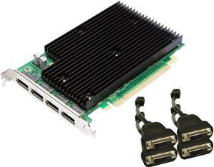 NVIDIA Quadro NVS 450 by PNY 512MB GDDR3 PCI Express Gen 2 x16 Quad DisplayPort or DVI-D SL Profesional Business Graphics Board, VCQ450NVS-X16-DVI-PB