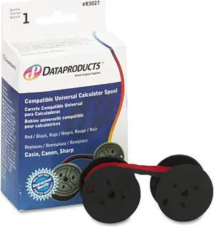 2 X Dataproducts (R3027) Red/Black Ribbon for Universal Calculator Spool