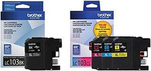 Brother MFC-4410DW (LC-103)High Yield Black/Cyan/Magenta/Yellow, Pack of 4 (LC103)