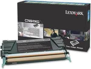 Lexmark C748 High Yield Black Return Program Toner Cartridge (12,000 Yield)