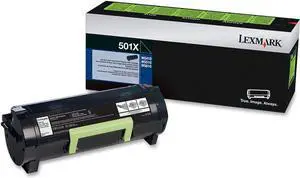 Lexmark MS410 (501X) Extra High Yield Return Program Black Toner Cartridge (10,000 Yield)