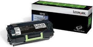 Lexmark MS710 (521H) High Yield Return Program Black Toner Cartridge (25,000 Yield)