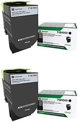 Lexmark 71B10K0 Black Toner Cartridge 2-Pack for CS317, CS417, CS517, CX317, CX417, CX517