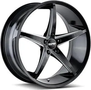 1 Wheel 17" TR70 17x7.5 5x115 Black 40ET 72.62CB 5 Spoke (3270-7764B)