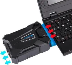 Portable Laptop Cooling Fan Notebook Radiator Vacuum Cooler Mute Air Extracting Fast Dropdown CPU Temperature Cooling Pad External USB Laptop Cooling