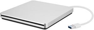 External DVD Drive USB 3.0 Optical Drive Slim Slot-in CD/DVD+/-RW Burner Player USB C Superdrive  Plug and Play Compatible Windows/Macbook for PC/Notebook/Desktop
