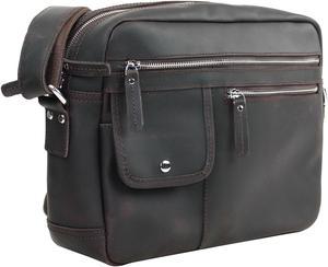 Vagarant Traveler Full Grain Cowhide Leather Messenger Bag LM27.DB