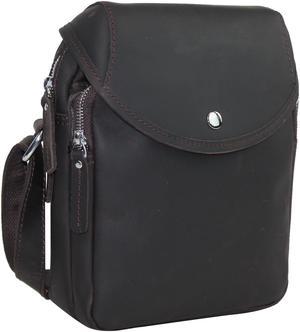 Vagarant Traveler Full Grain Cowhide Leather Shoulder Bag LS57.DB