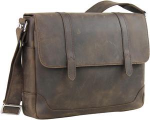 Vagarant Traveler Medium Full Grain Leather Messenger Bag LM32.DS