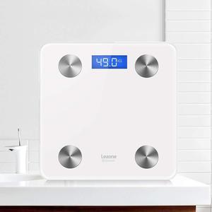 Leaone Scale Digital Weight & Body Fat, Smart Bluetooth Body Weight Bathroom Scale With Step-on Technology Ios & Android App Monitoring, 400lbs Scale (white), 1 Lb