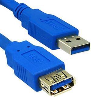 6-feet USB 3.0 A Male to A Female extension cable, Blue