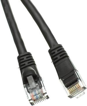 C&E CAT5e 350MHz 1-Ft UTP Cable with Molded Boot, Black (CNE67575)