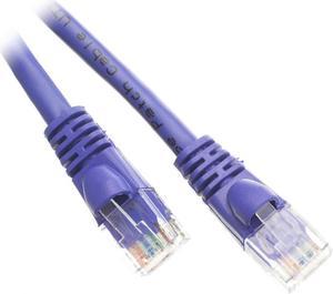 C&E CAT5e 350MHz 7-Ft UTP Cable with Molded Boot, Purple (CNE67872)