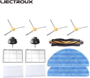 LIECTROUX Robot Vacuum Cleaner C30B Accessories,Rubber Brush,Side Brush,HEPA ,Primary filter,Front wheel
