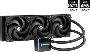 ENERMAX LIQMAX III SF 360 ARGB AIO CPU Liquid Cooler - 360mm Radiator, Dual-Chamber Water Block, Triple Pressure-Optimized Silent Flow 120mm FDB Fans up to 1800 RPM - LGA 1851 & AM5