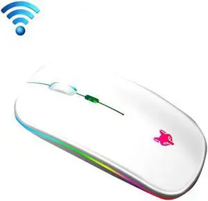 XUNSVFOX XYH50 4 Keys USB Charging Business Office Wireless Light Mouse (White)