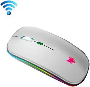 XUNSVFOX XYH50 4 Keys USB Charging Business Office Wireless Light Mouse (Silver)