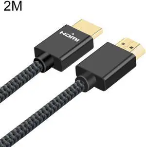 ULT-unite Gold-plated Head HDMI 2.0 Male to Male Nylon Braided Cable, Cable Length: 2m