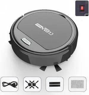 Upgrade Four Motors Household Intelligent Automatic Sweeping Robot (Black)