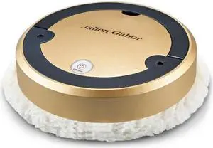Jallen Gabor A8 Household Automatic Intelligent Sweeping Robot Wet & Dry Mopping Machine With Spray (Golden)