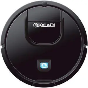 KeleDi Mini Smart Sweeping Robot Mop & Suck 2 In 1 Automatic Cleaning Machine (Black)
