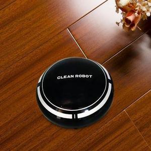 2 In 1 Rechargeable Floor Sweeping Robot Dust Catcher Intelligent Auto-Induction Floor Sweeping Robot Vacuum Cleaner (Black)