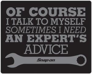 Snap-on tools Experts Advice Decal 5w x 4h