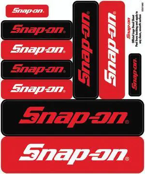 Snap-on tools sheet decal