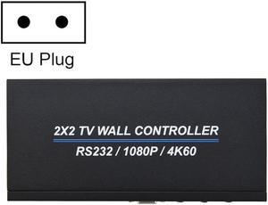 BT100 4K 60Hz 1080P 2 x 2 TV Wall Controller, Plug Type:EU Plug